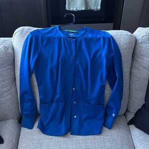 healing hands Royal Blue Medical Scrub Jacket
